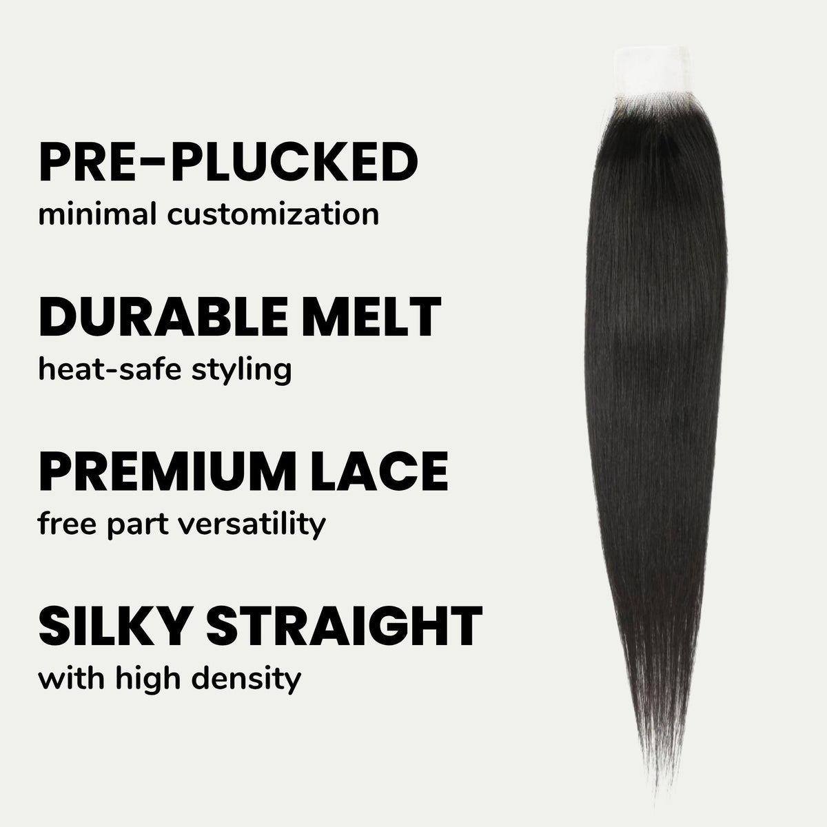 Brazilian Silky Straight 2x6 Transparent Lace Human Hair Closure - URBANPICK FASHION