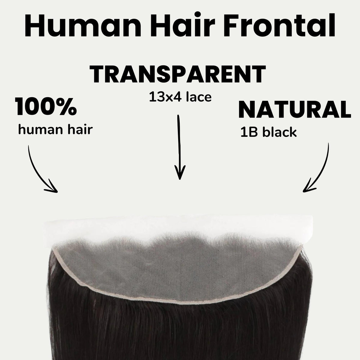 Brazilian Straight 13x4 Transparent Lace Human Hair Frontal - URBANPICK FASHION