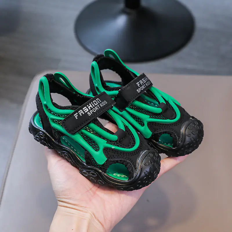 Children's Soft Bottom Summer Semi-Sandals for Boys - URBANPICK FASHION