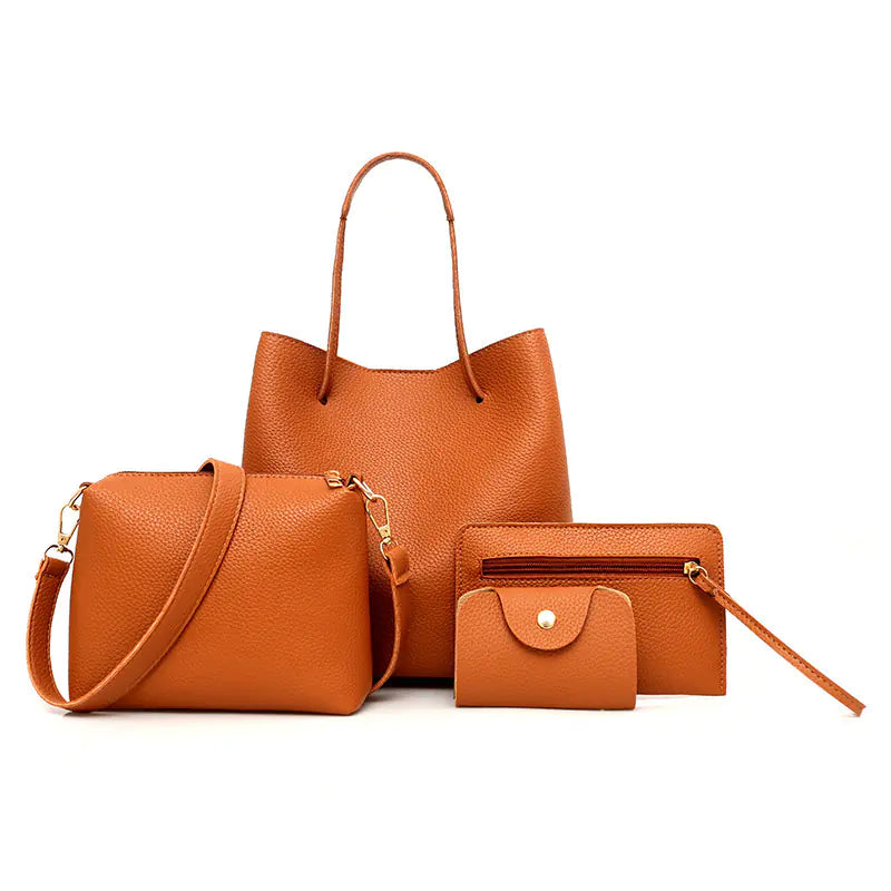 Fashionable 4-Piece Bucket Tote Bag Set (New Arrival) - URBANPICK FASHION