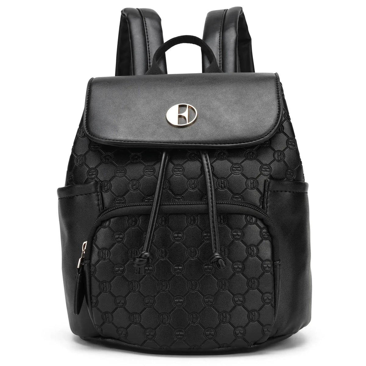 Compass 10L Vegan Leather Monogram Mini Backpack - URBANPICK FASHION