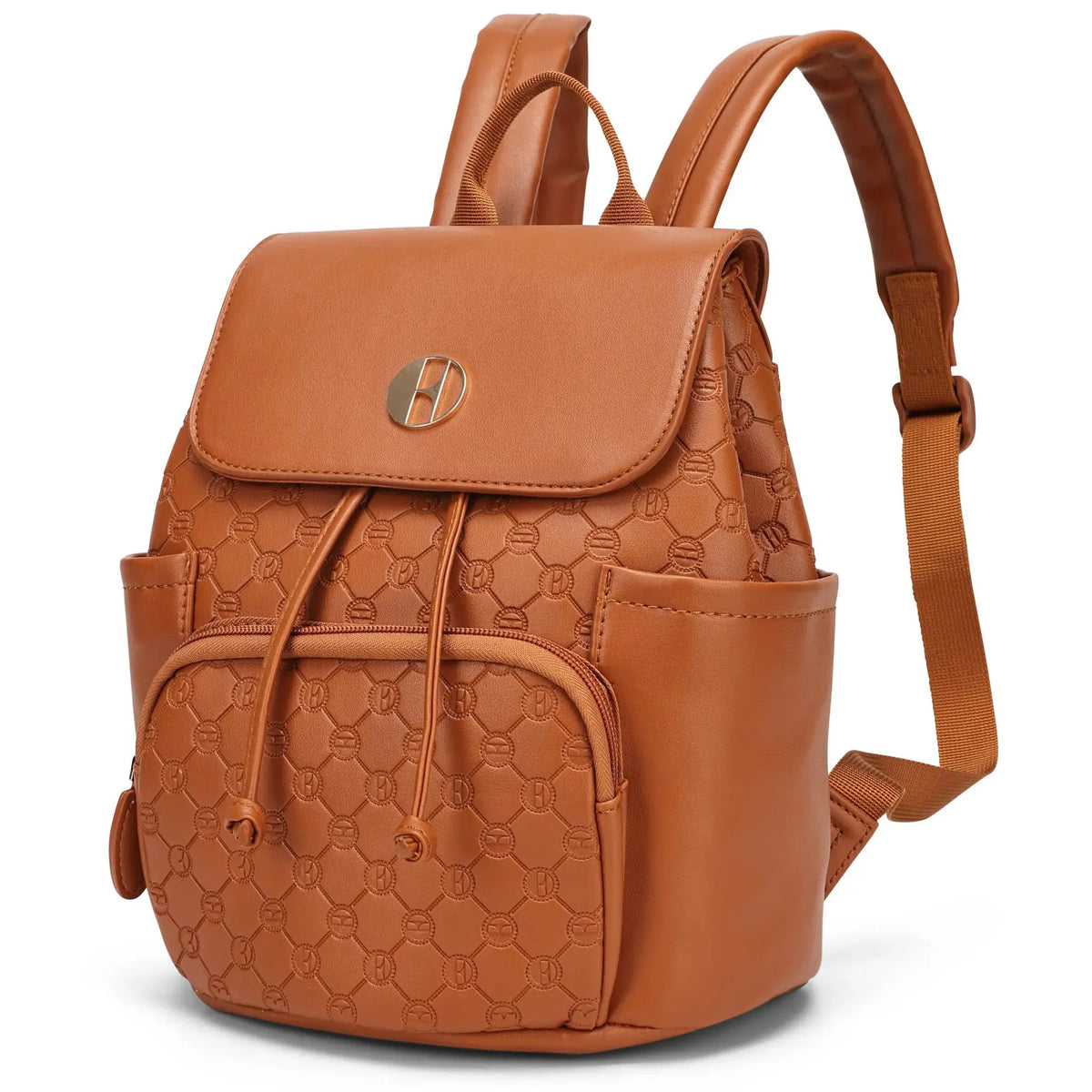 Compass 10L Vegan Leather Monogram Mini Backpack - URBANPICK FASHION