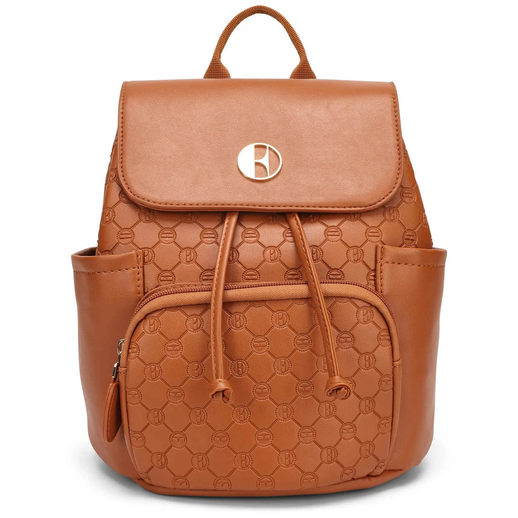 Compass 10L Vegan Leather Monogram Mini Backpack - URBANPICK FASHION