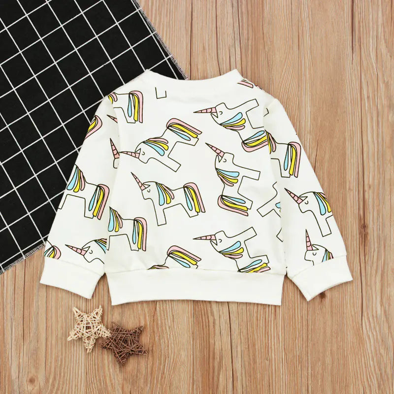 Cartoon Unicorn Hoodie for Boys - Long Sleeve Top - URBANPICK FASHION