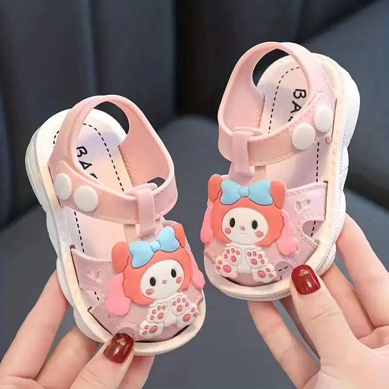 Cute Cartoon Girls' Non-Slip Princess Beach Sandals - URBANPICK FASHION