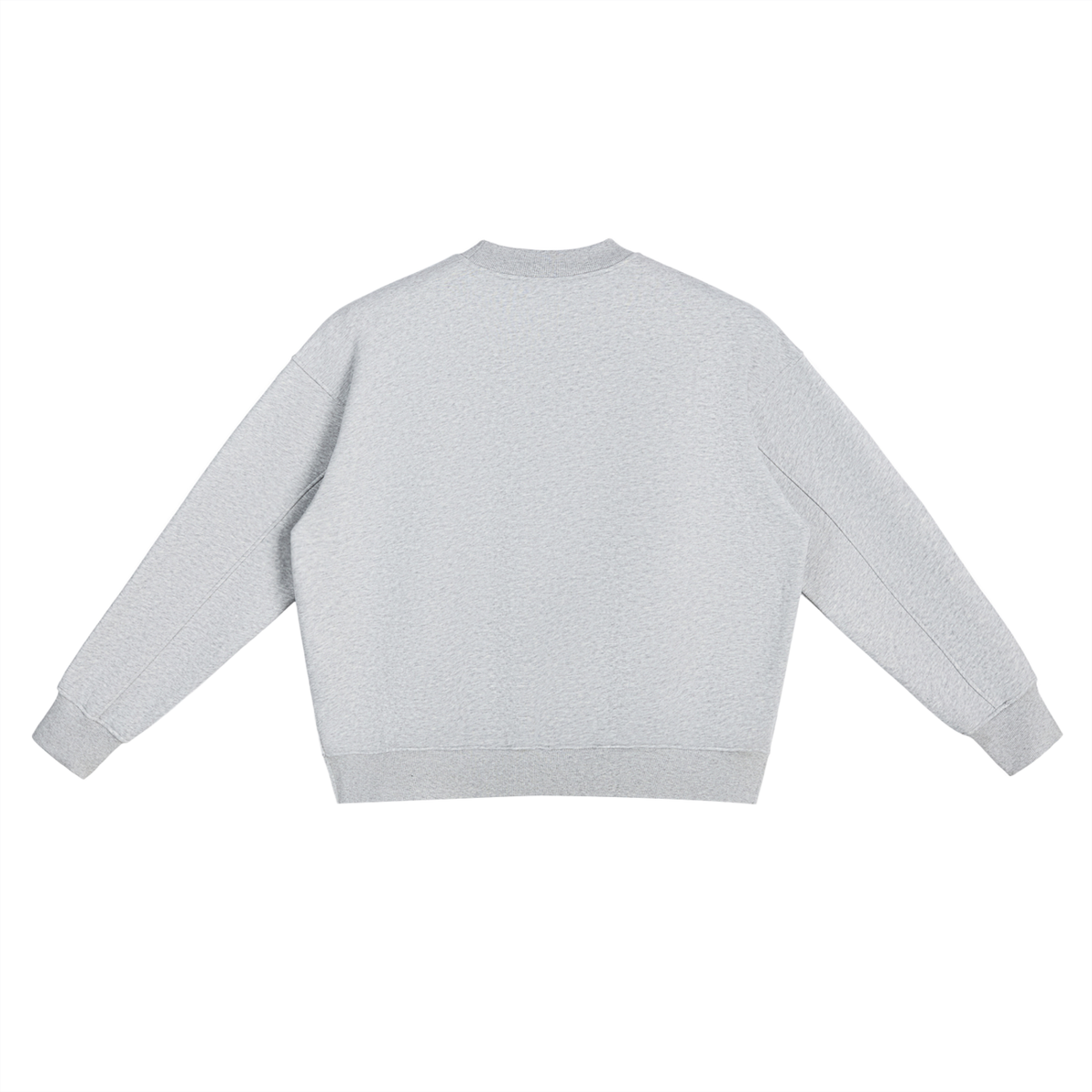 URBANPICK Signature Side-Slit Crewneck Sweatshirt – Light Gray