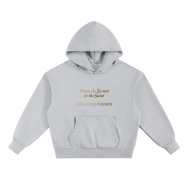 Heavy Pullover Hoodie – Light Gray