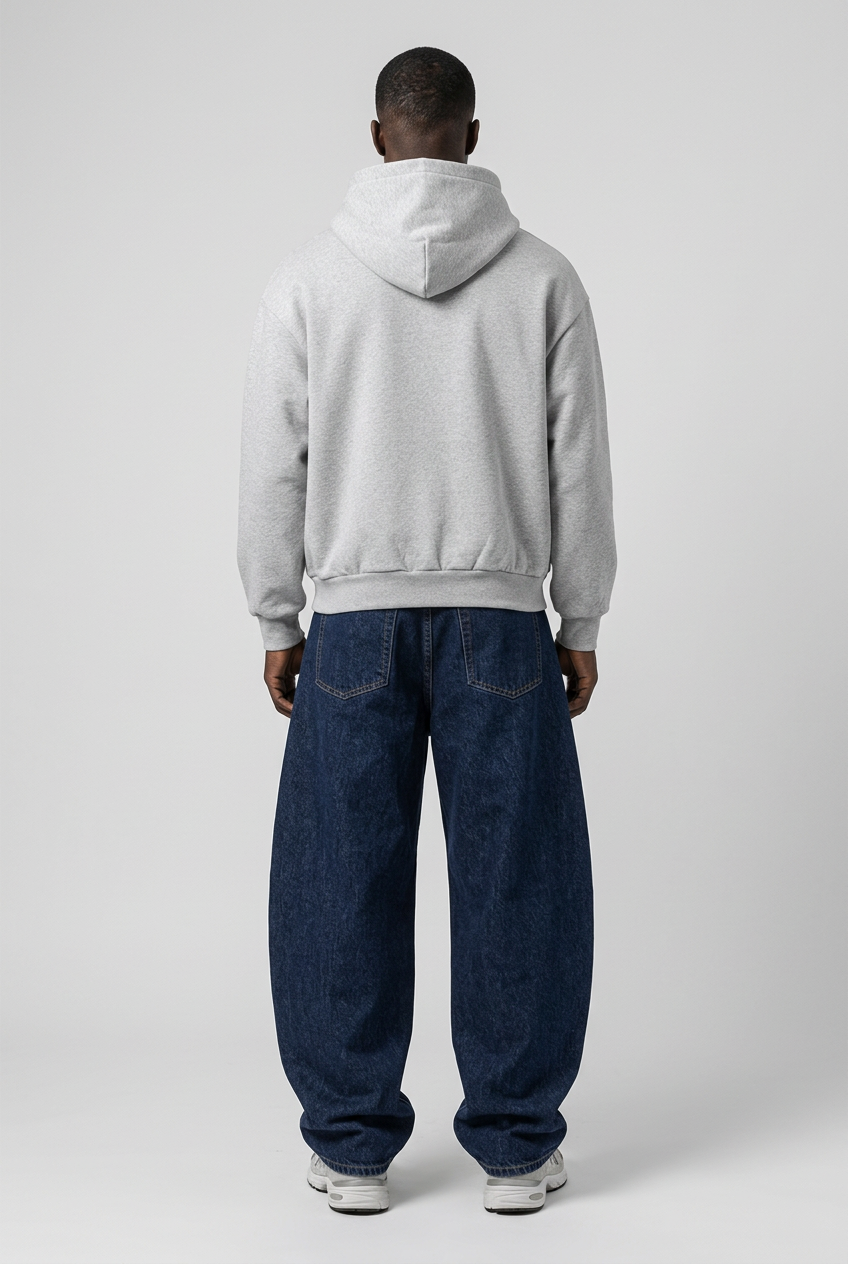 Heavy Pullover Hoodie – Light Gray