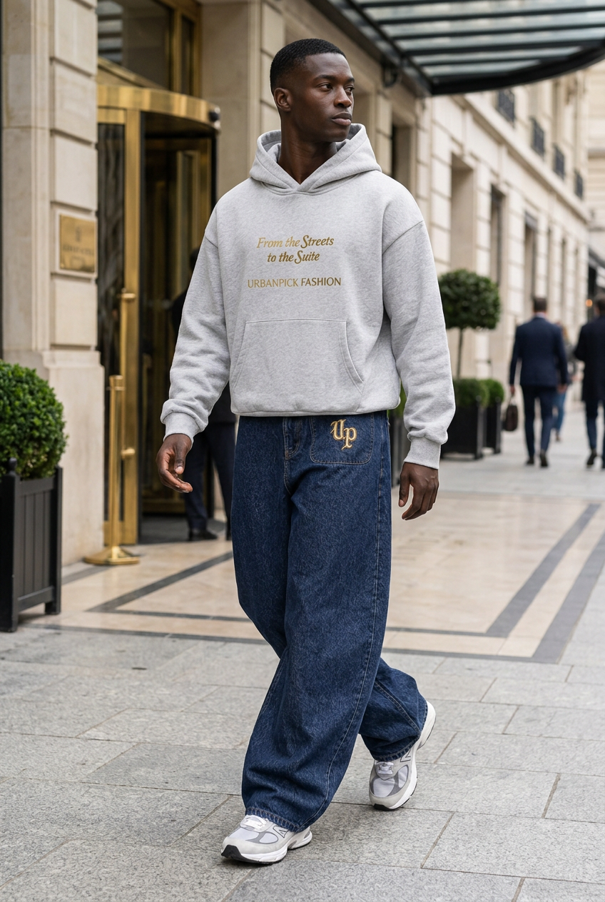 Heavy Pullover Hoodie – Light Gray
