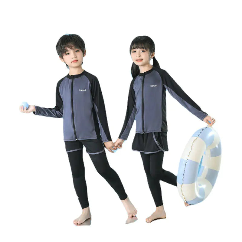 Kids Long Sleeve UV Protection Swimwear for Boys and Girls - URBANPICK FASHION