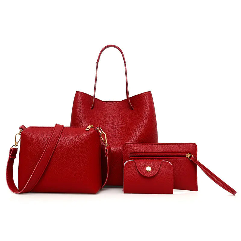 Fashionable 4-Piece Bucket Tote Bag Set (New Arrival) - URBANPICK FASHION