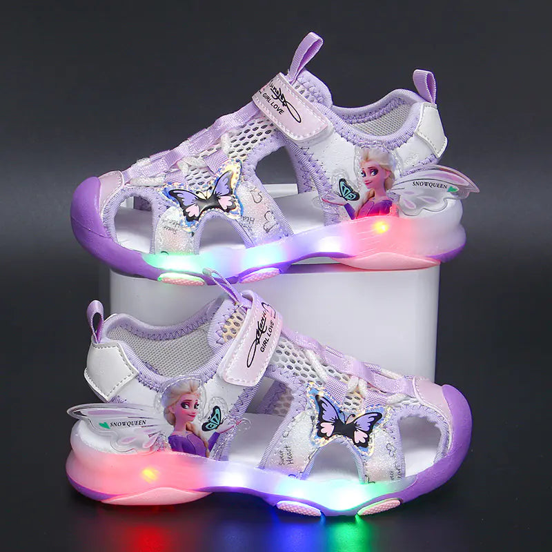 Girls' Light-Up Summer Sandals with Soft Sole - URBANPICK FASHION