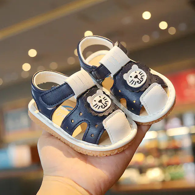 Genuine Leather Baby Girls Summer Beach Sandals - URBANPICK FASHION