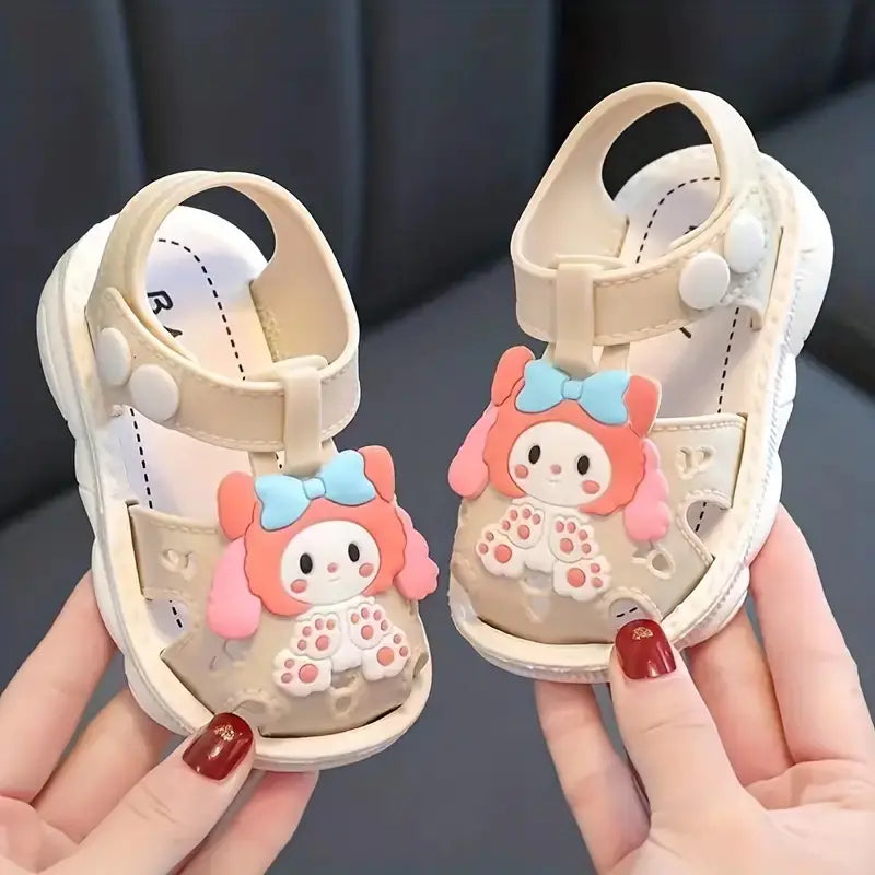 Cute Cartoon Girls' Non-Slip Princess Beach Sandals - URBANPICK FASHION
