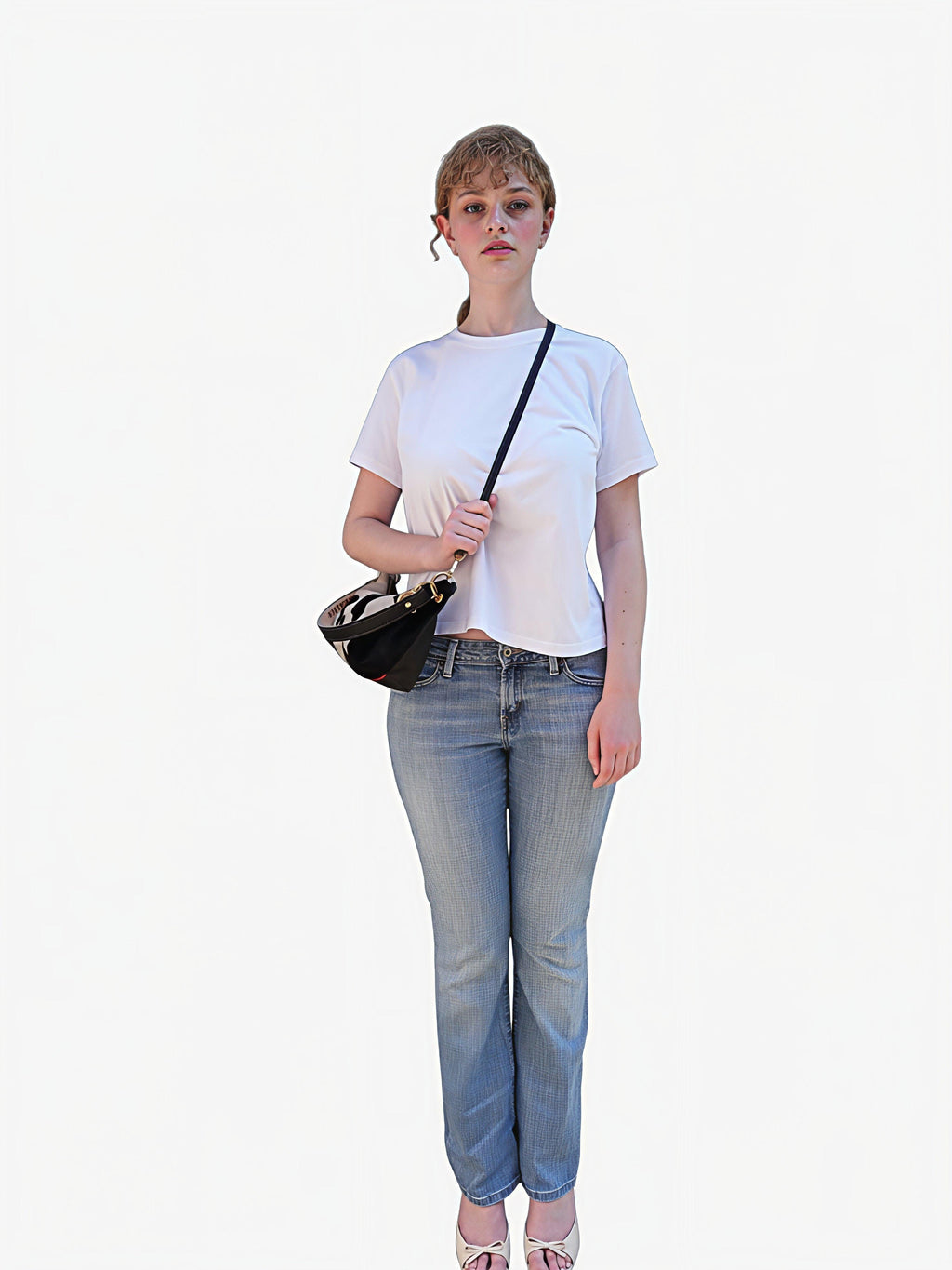 Blair Shoulder Bag, Cow Print-Black - URBANPICK FASHION