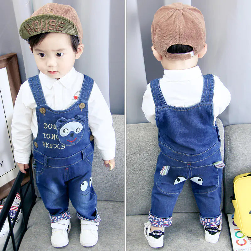 Korean Style Baby Denim Overalls for Boys and Girls - URBANPICK FASHION