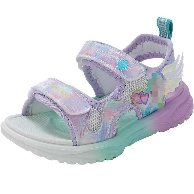 Summer New Girls' Sandals with Cartoon Wings - URBANPICK FASHION