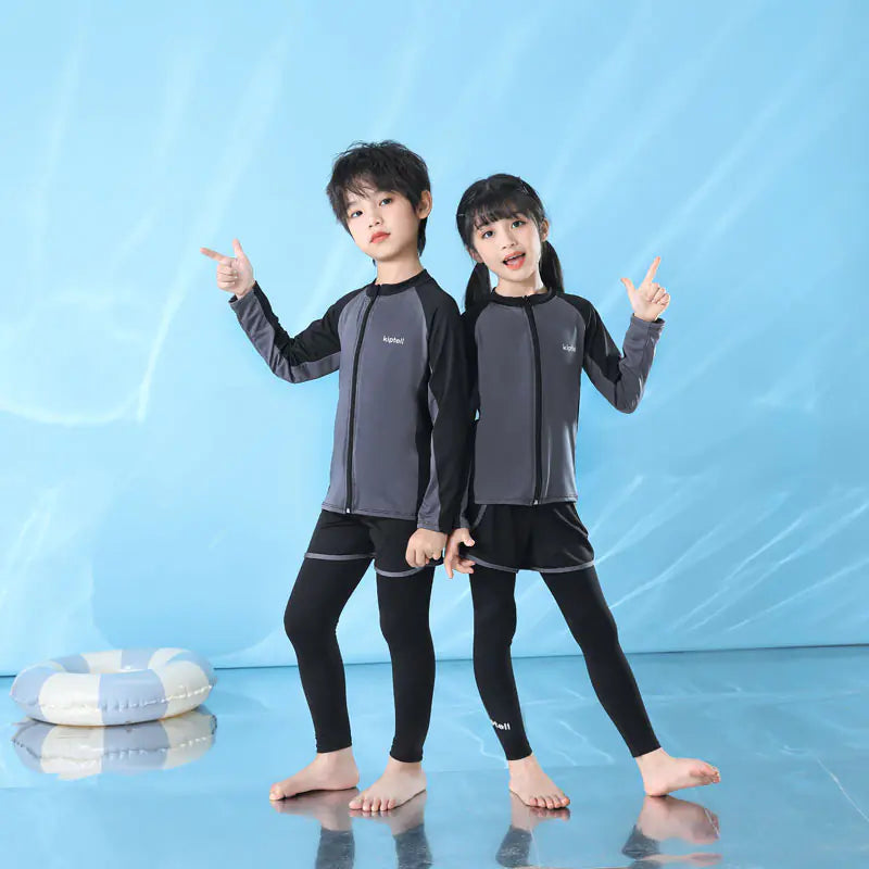 Kids Long Sleeve UV Protection Swimwear for Boys and Girls - URBANPICK FASHION