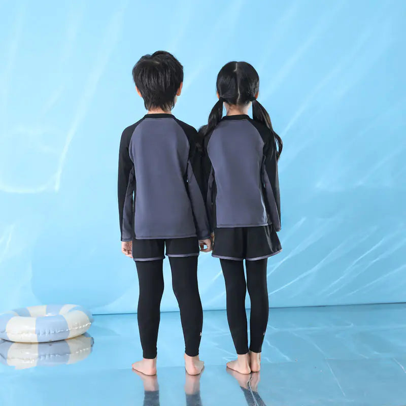 Kids Long Sleeve UV Protection Swimwear for Boys and Girls - URBANPICK FASHION