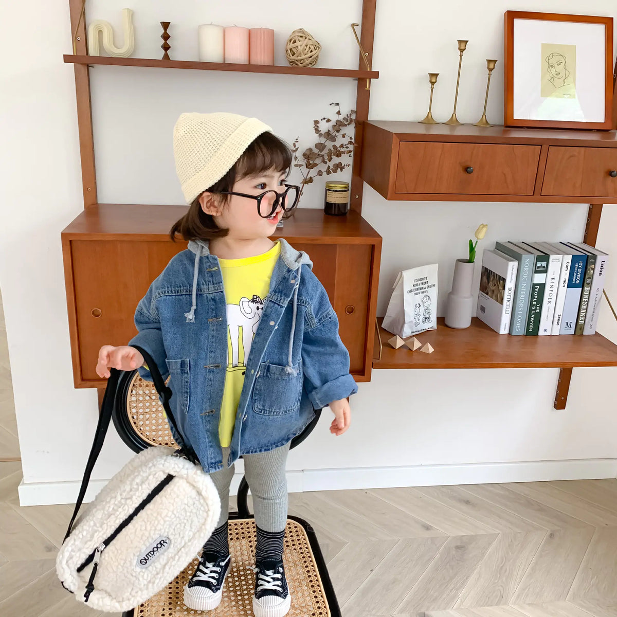 Children's Long Sleeve Denim Jacket for Boys and Girls - URBANPICK FASHION