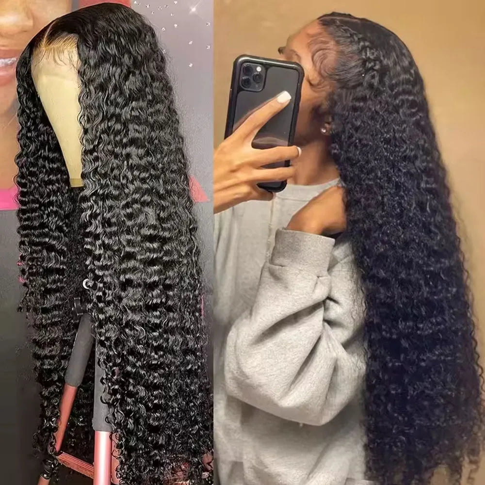 40" HD Lace Front Deep Wave Human Hair Wig (13x4 / 13x6)