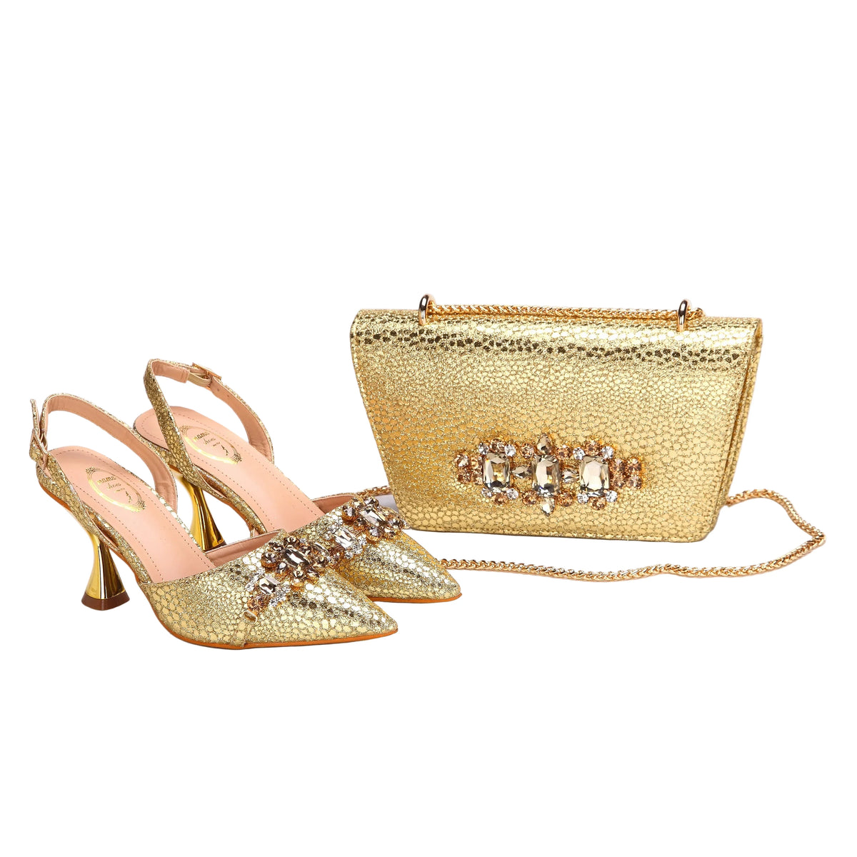 Women's Shoes and Bag Set with Pointed Toe EDN349 - URBANPICK FASHION