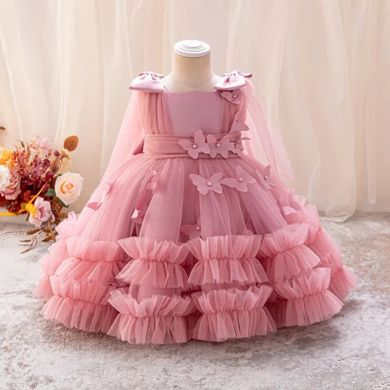 Toddler & Little Girls Birthday & Party Butterfly Dress - URBANPICK FASHION