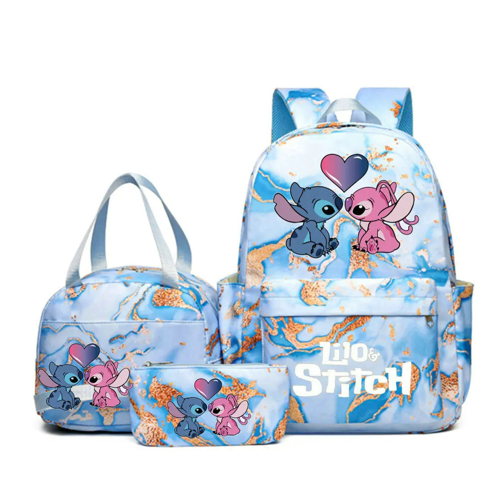 3Pcs/set Lilo Stitch Backpack for Girl Boy Student Teenager Children Rucksack Kids Birthday Gift Women Casual School Bag - URBANPICK FASHION
