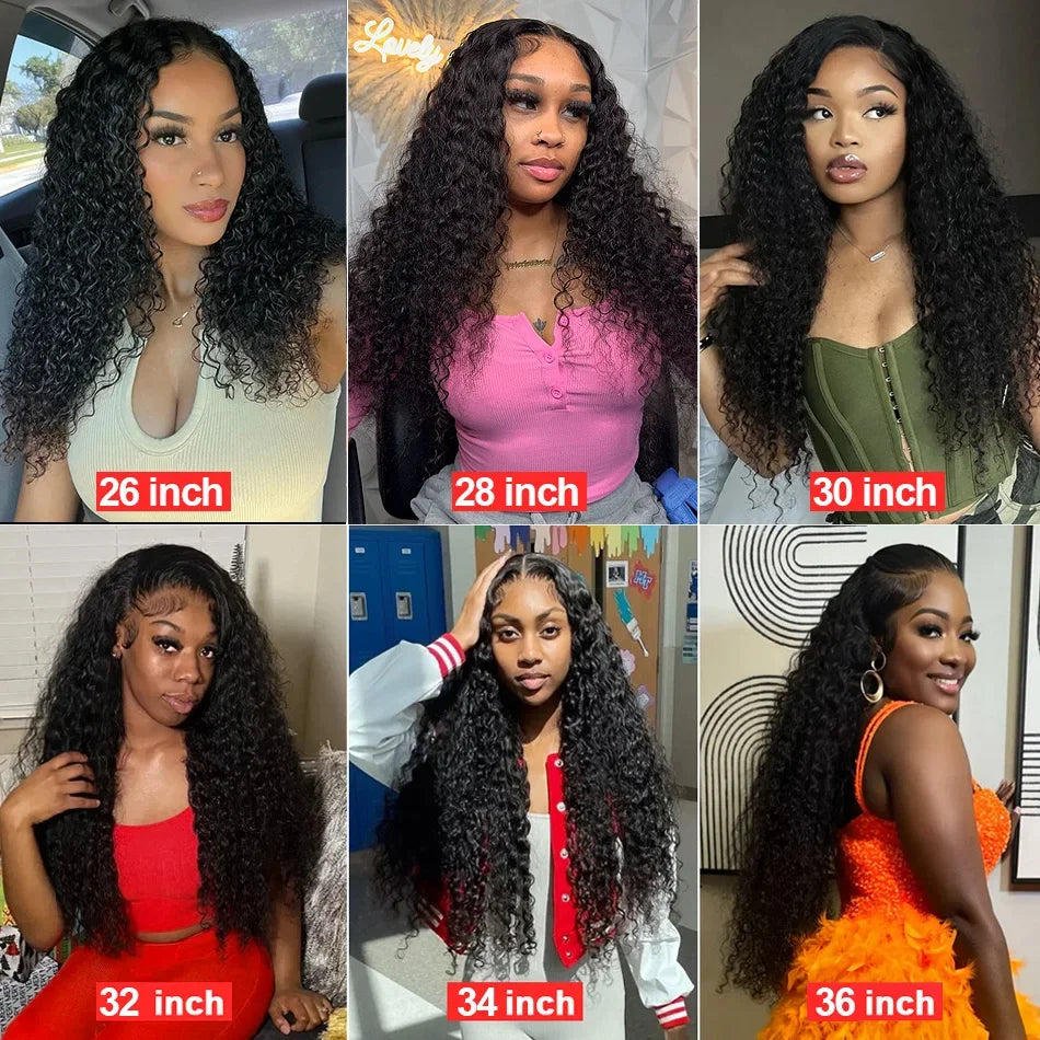40" HD Lace Front Deep Wave Human Hair Wig (13x4 / 13x6)