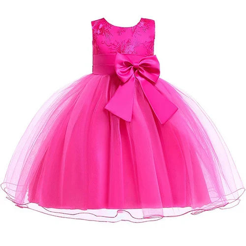 Sequins Girls Dress Summer Flower Fashion Rainbow Mesh Little Princess Dresses - URBANPICK FASHION