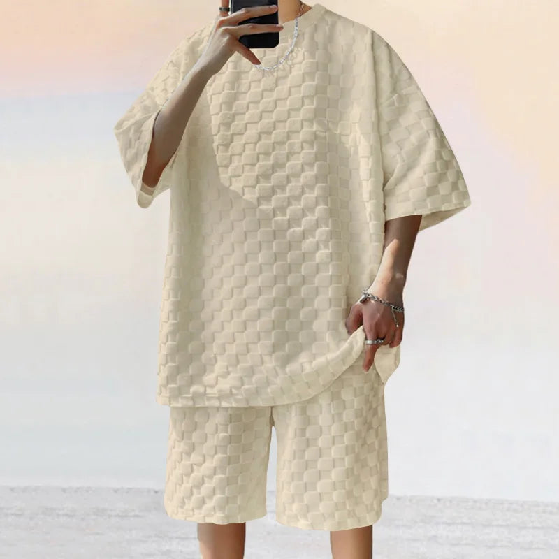 Men Leisure Oversized Two-piece shorts Set - URBANPICK FASHION