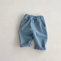 Kids Tapped Casual Striped Pants 0-5T Girls Boys Fashion Stripe Trousers Children Solid Denim Jeans Britches - URBANPICK FASHION