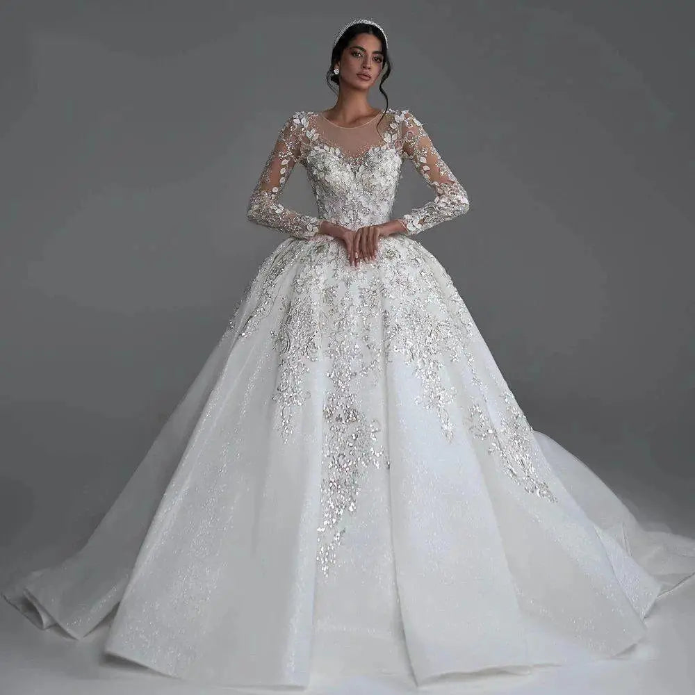 Luxe Embellished Ball Gown EDW231 - URBANPICK FASHION