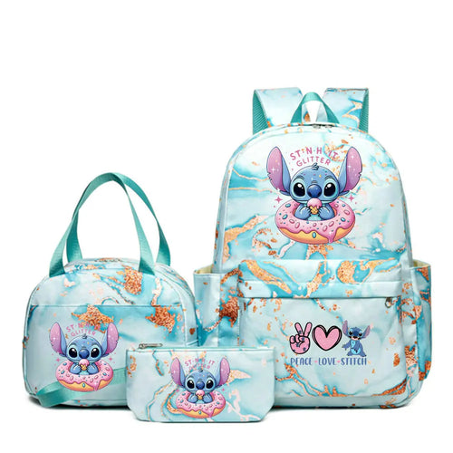 3Pcs/set Lilo Stitch Backpack for Girl Boy Student Teenager Children Rucksack Kids Birthday Gift Women Casual School Bag - URBANPICK FASHION