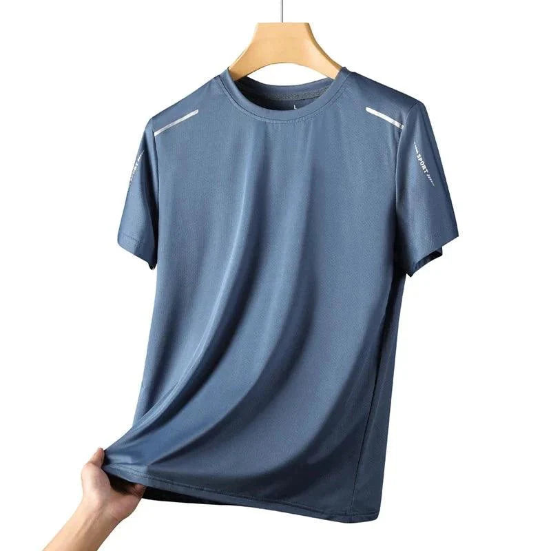 CHRLCK Men's Quick Dry Running T Shirt Size M Breathable Outdoor Sports Tee Hiking Fishing Summer Essentials - URBANPICK FASHION