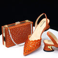 New Low Heel Pointed-Toe Shoes and Bags Set - URBANPICK FASHION