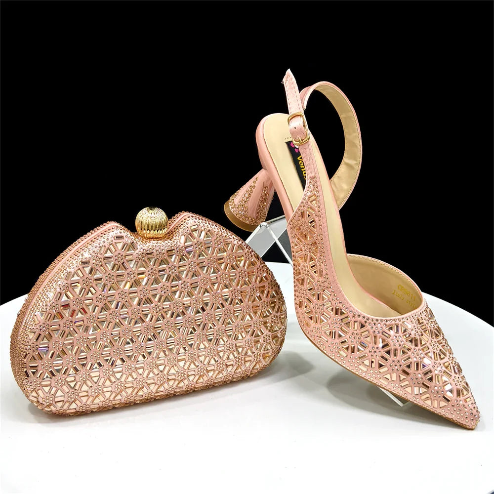 Elegant Italian Design Women's Shoes and Bag Set EDS45 - URBANPICK FASHION