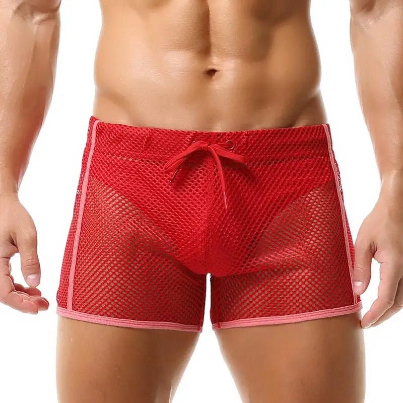 SEOBEAN Male Underwear Gay Underpants Boxer Homme Hollow Cut Sexy Men underwear Interior Hombre Boxershorts Loose Cueca Masculin - URBANPICK FASHION