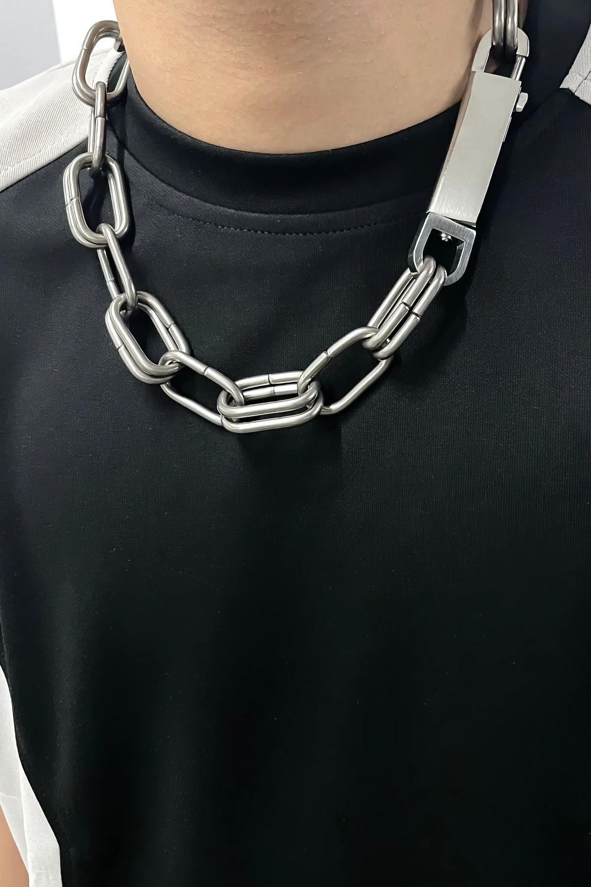 Metal Street Style Necklace Set