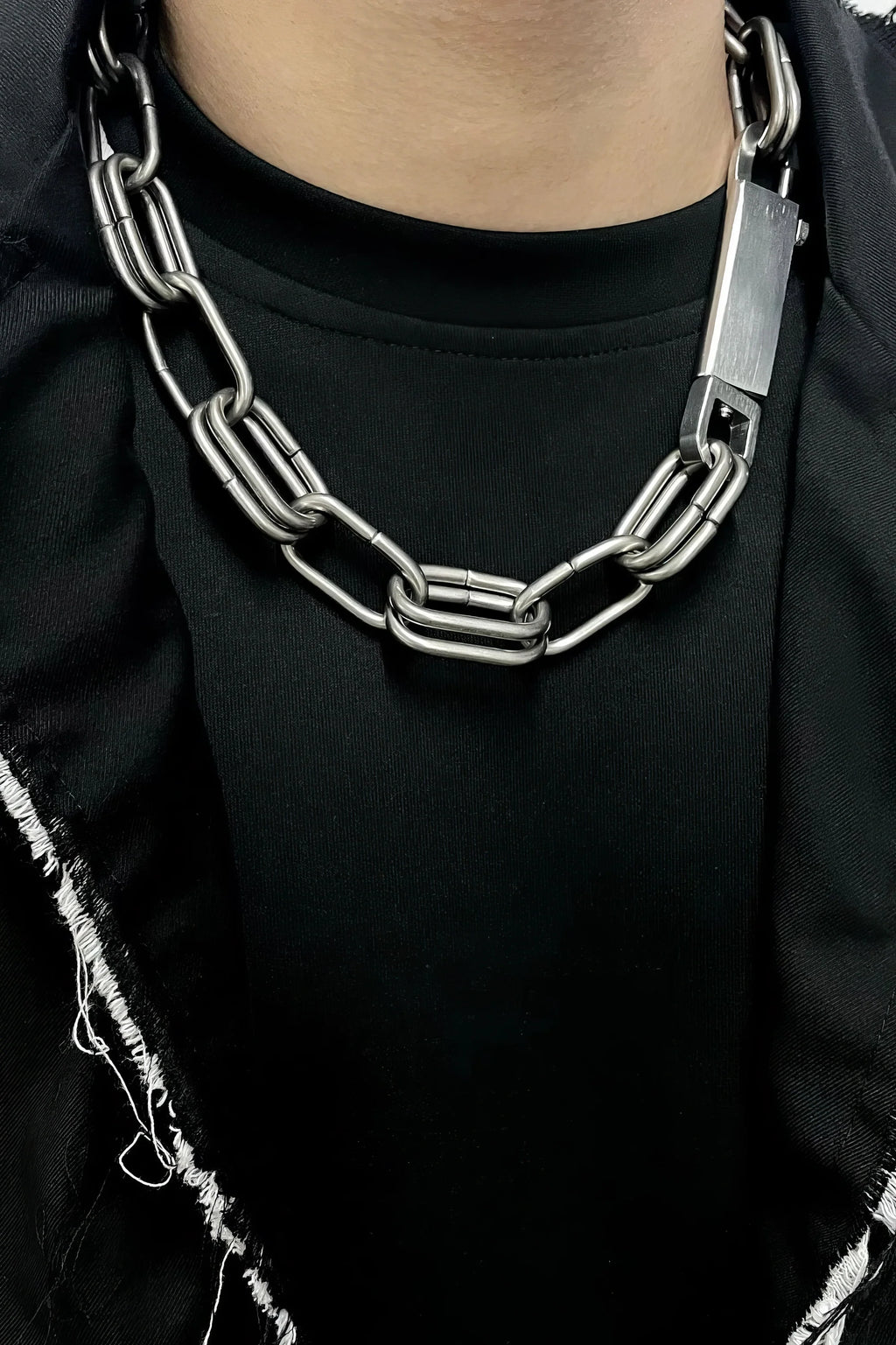Metal Street Style Necklace Set