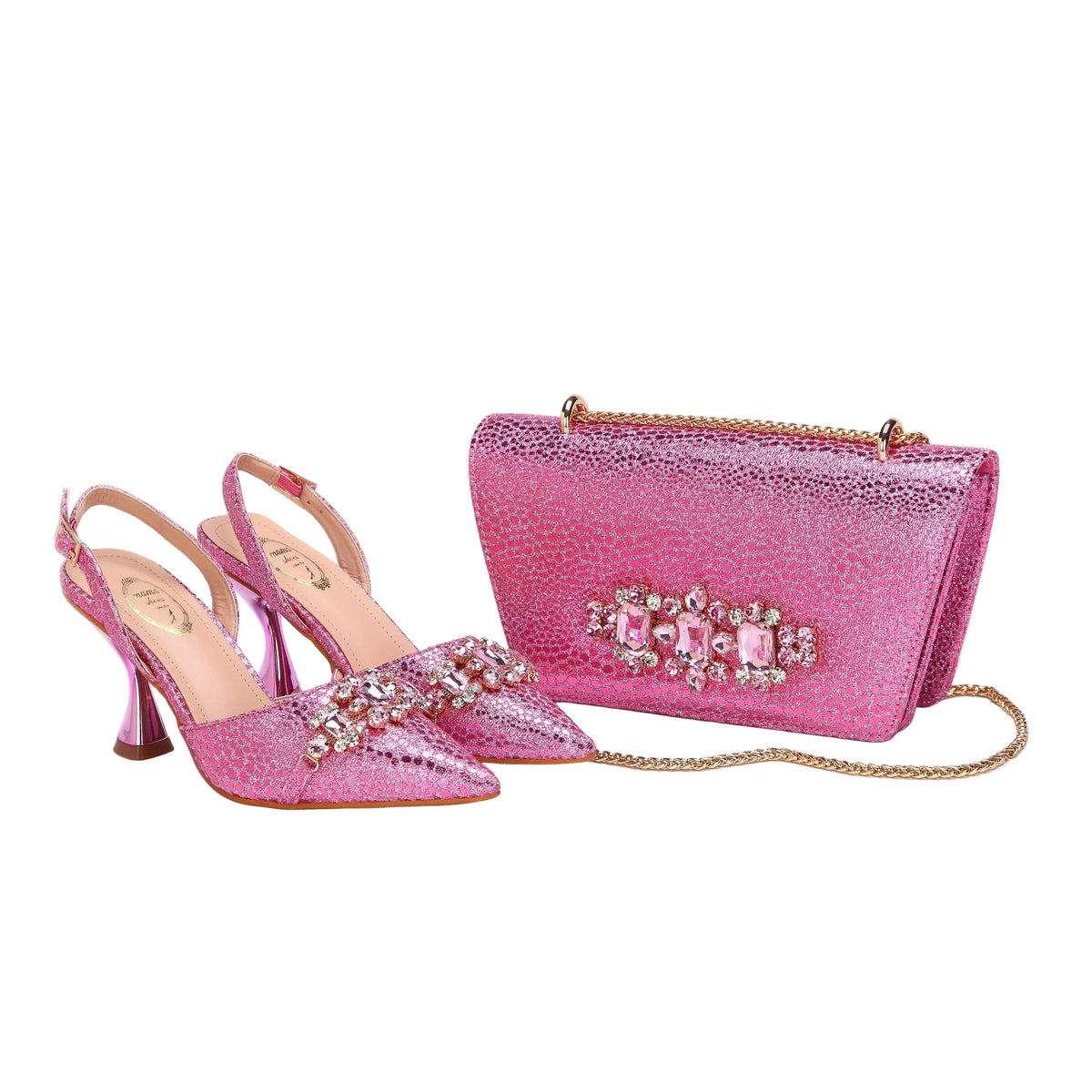 Women's Shoes and Bag Set with Pointed Toe EDN349 - URBANPICK FASHION