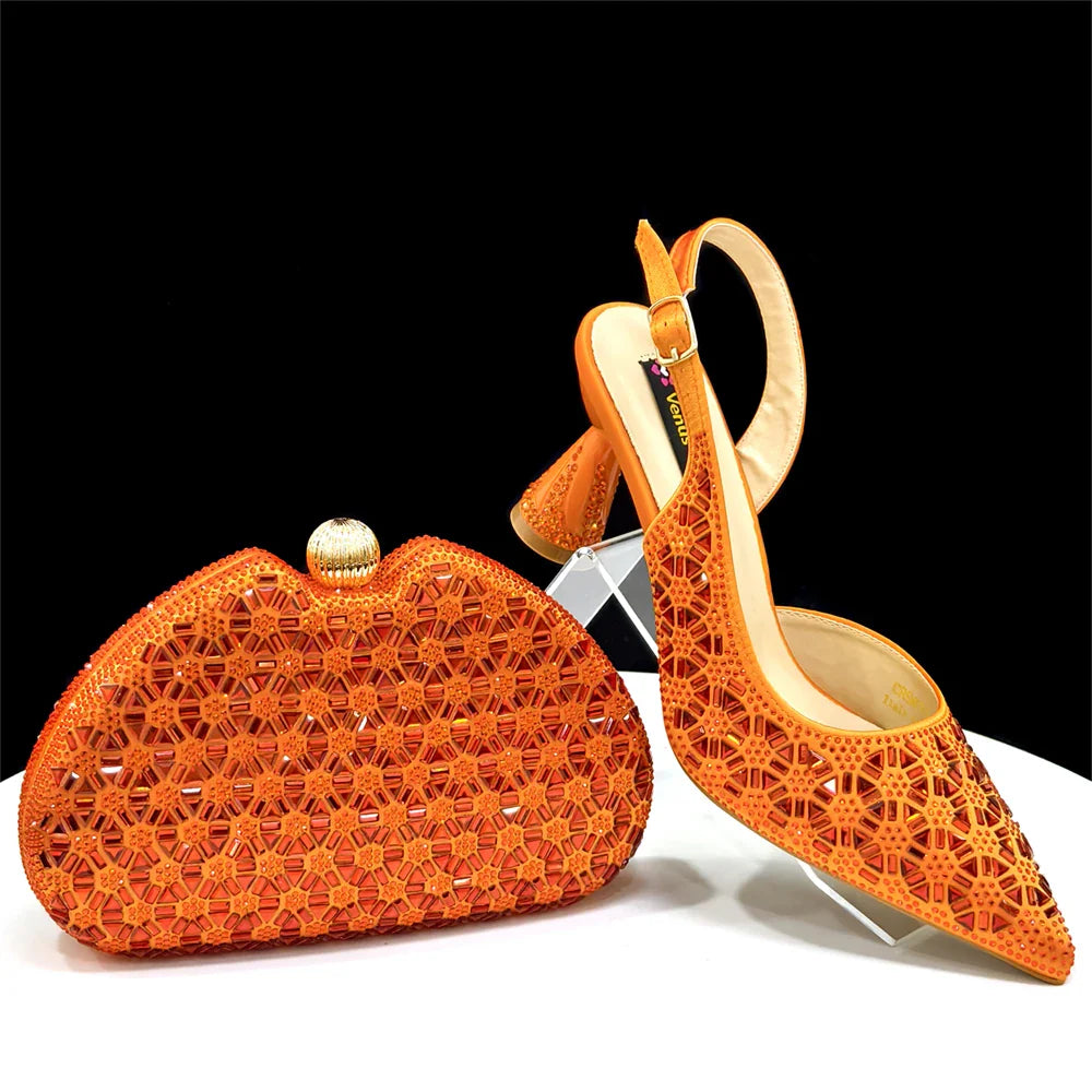 Elegant Italian Design Women's Shoes and Bag Set EDS45 - URBANPICK FASHION
