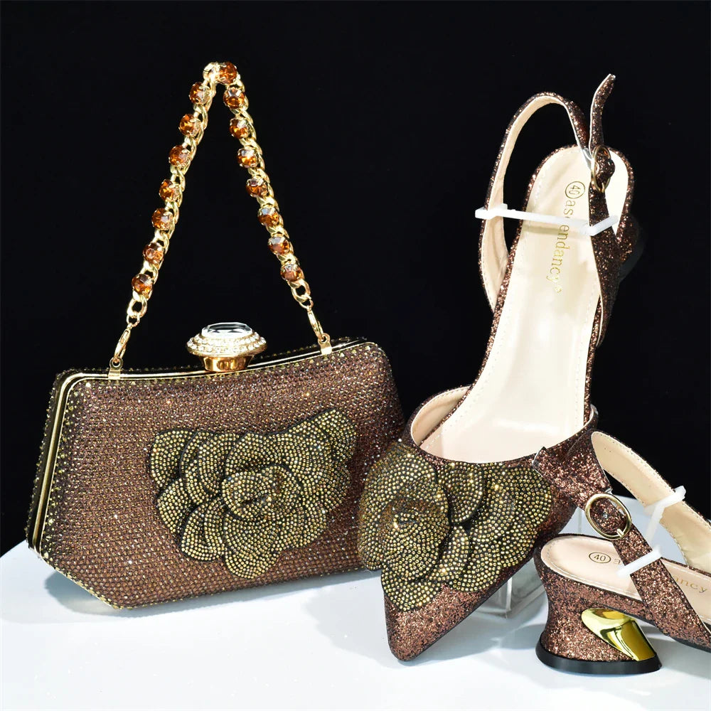 Italian Shoes And Bag Sets For Evening Party HAB1-16 - URBANPICK FASHION