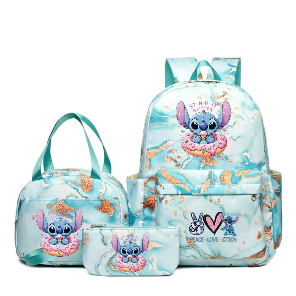 3Pcs/set Lilo Stitch Backpack for Girl Boy Student Teenager Children Rucksack Kids Birthday Gift Women Casual School Bag - URBANPICK FASHION