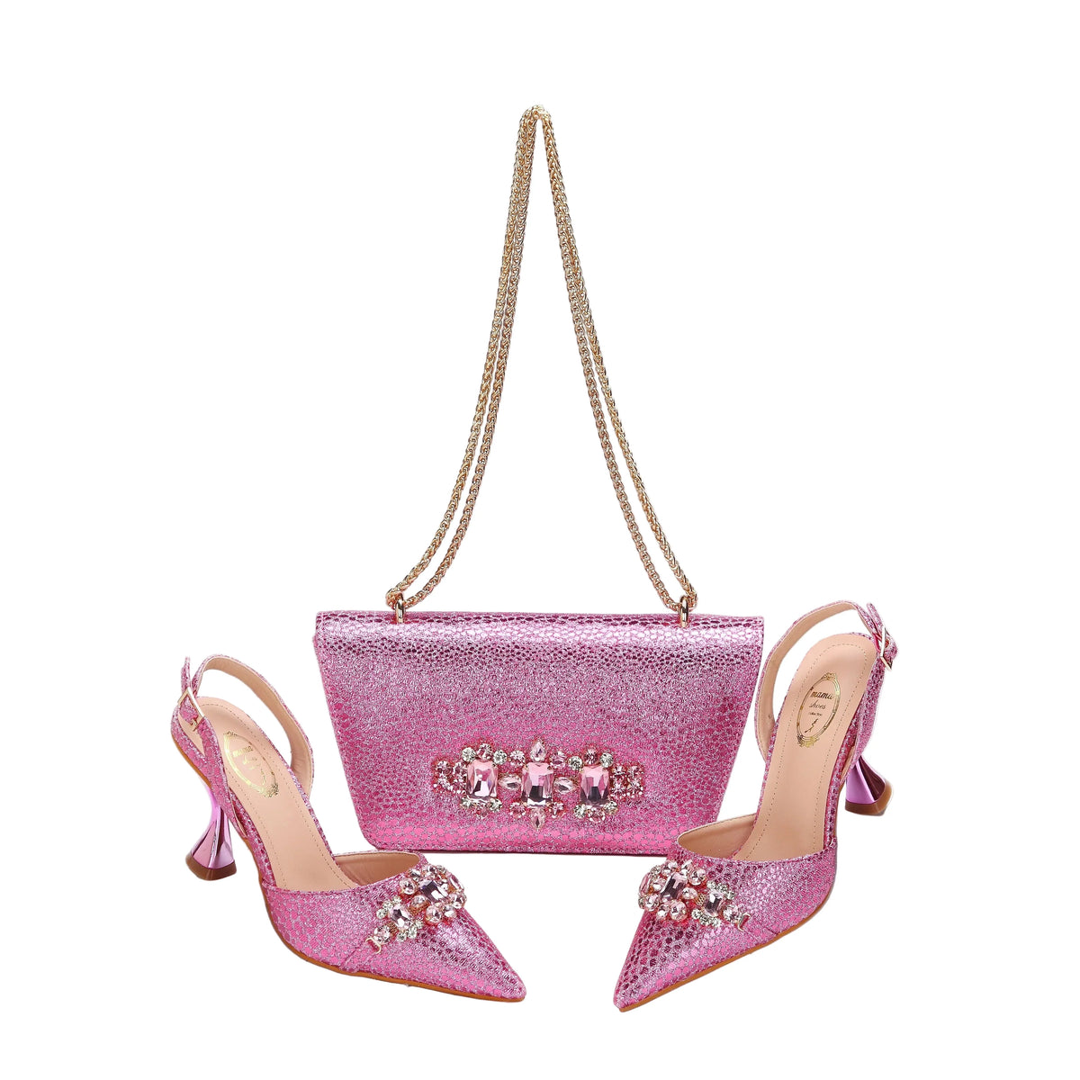 Women's Shoes and Bag Set with Pointed Toe EDN349 - URBANPICK FASHION