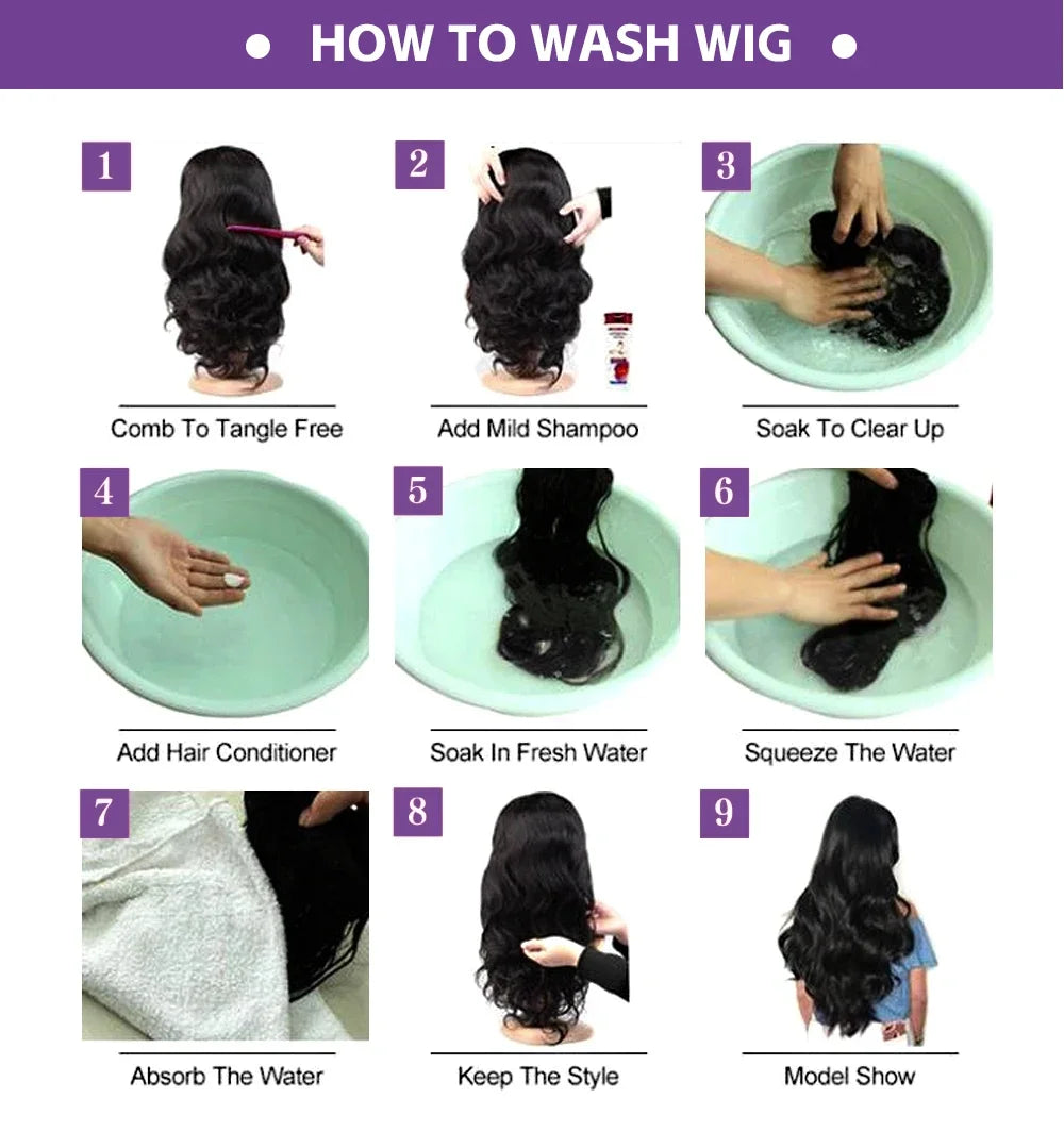 40" HD Lace Front Deep Wave Human Hair Wig (13x4 / 13x6)