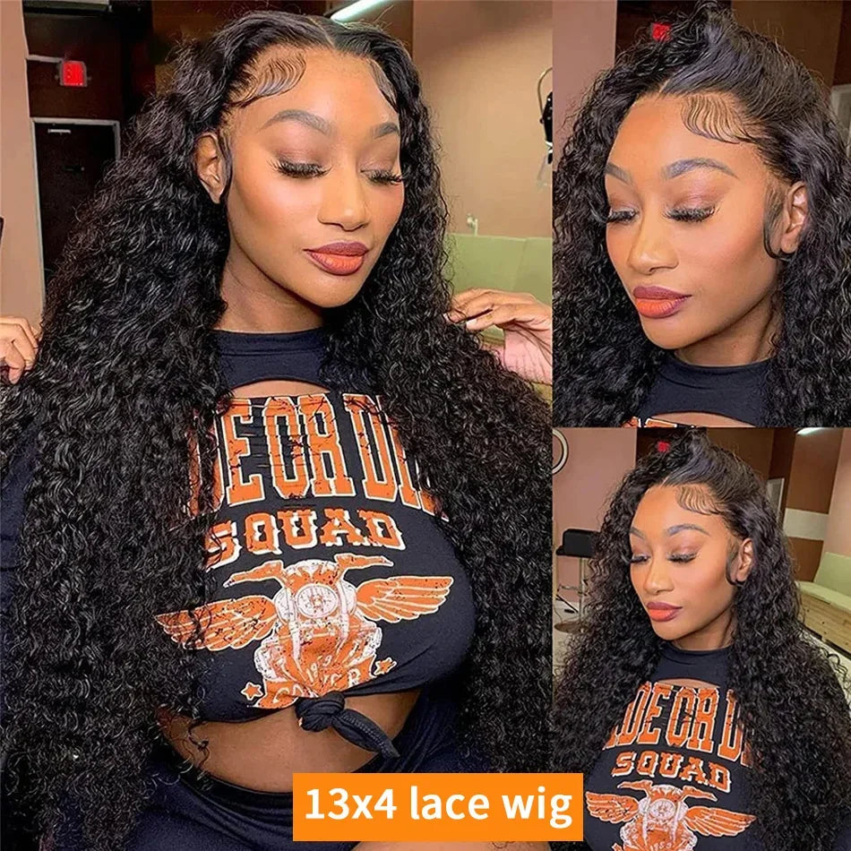 40" HD Lace Front Deep Wave Human Hair Wig (13x4 / 13x6)