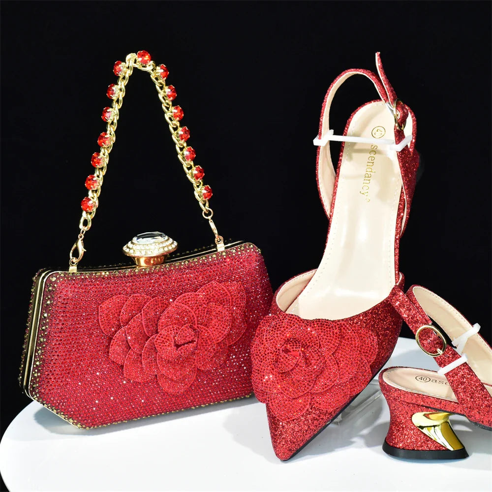 Italian Shoes And Bag Sets For Evening Party HAB1-16 - URBANPICK FASHION