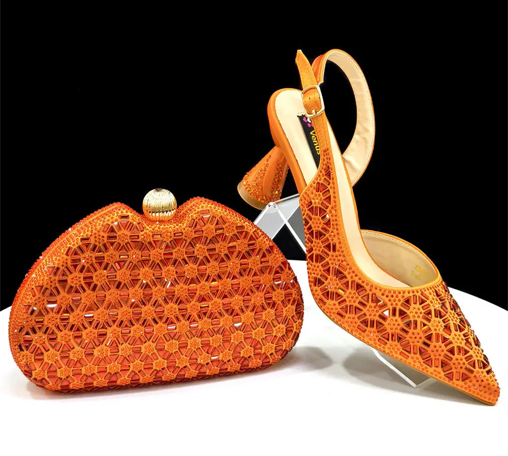 Elegant Italian Design Women's Shoes and Bag Set EDS45 - URBANPICK FASHION