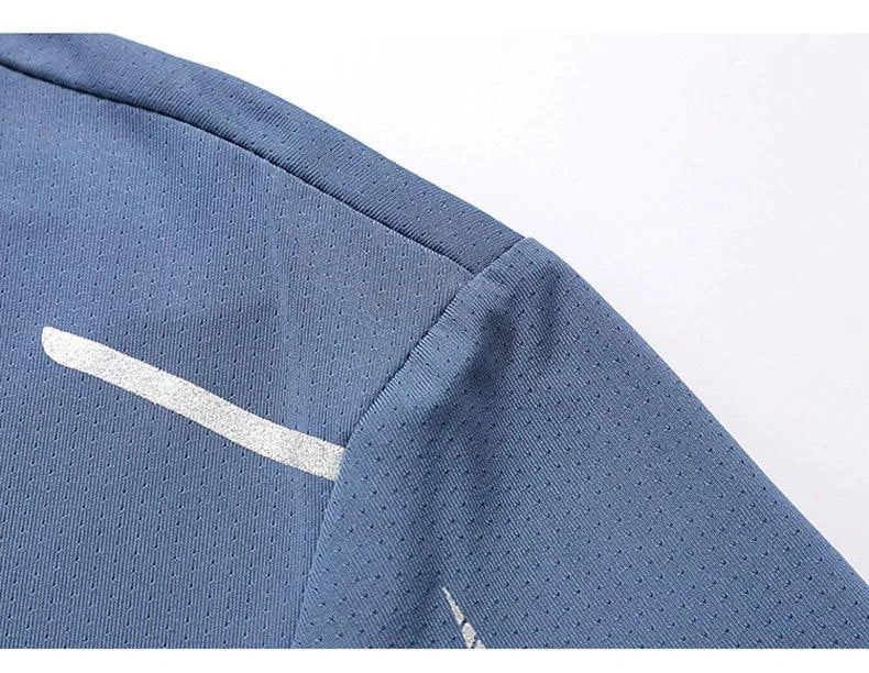 CHRLCK Men's Quick Dry Running T Shirt Size M Breathable Outdoor Sports Tee Hiking Fishing Summer Essentials - URBANPICK FASHION
